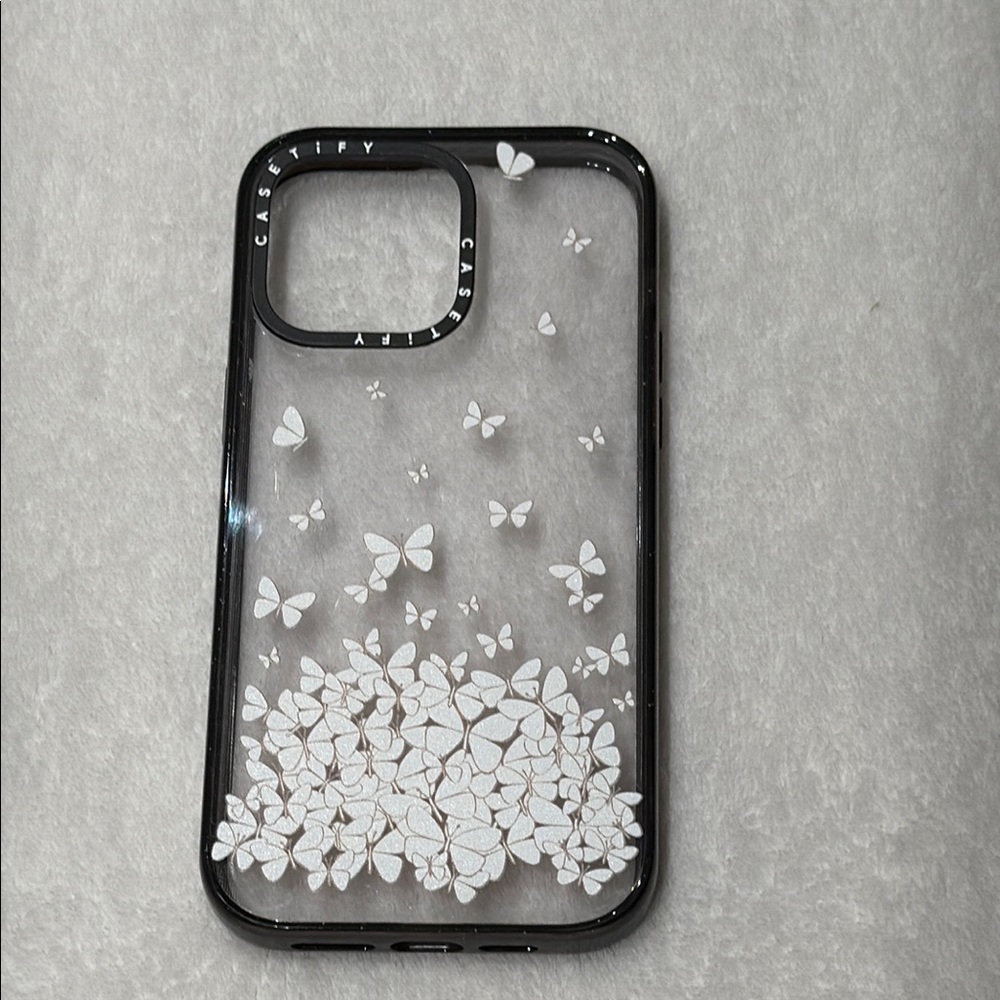 iPhone 14 Pro Max 6.7” Casetify Black and White Butterfly Case